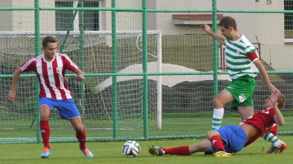 Olympia HK - FK Jaroměř A, 20.8.2014, foto: Václav Mlejnek